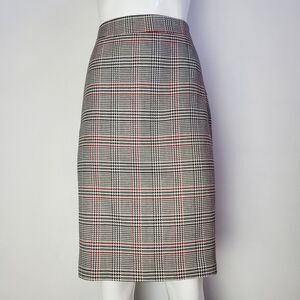 NEW 1. State Black Plaid Pencil Skirt
